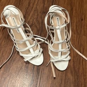 Manola Blahnik  strapped heels